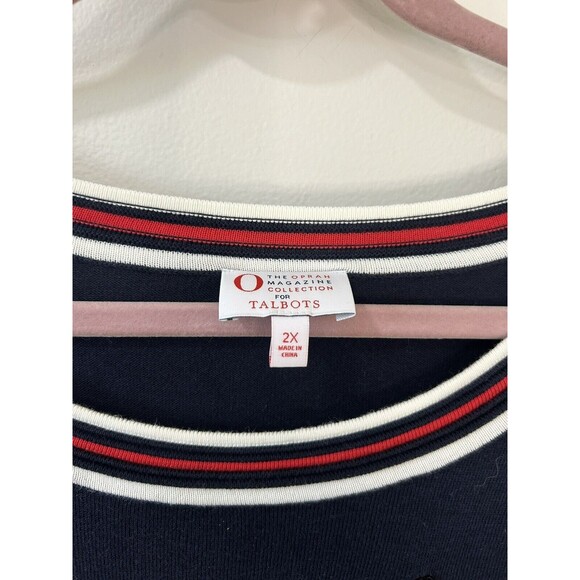 Talbots NWT Women’s 2X Petite Oprah Magazine Top, Sweater & Clutch Set Ladybug - Picture 10 of 16